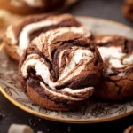 Delicious Chocolate Marshmallow Cookies with gooey marshmallow filling