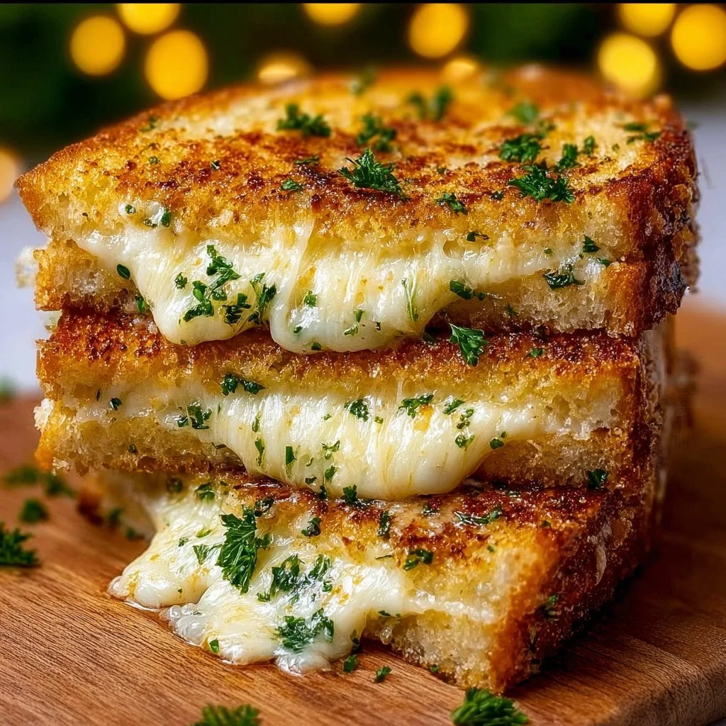 Garlic Bread Grilled Cheese