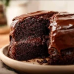 Delicious slice of Matilda's chocolate cake