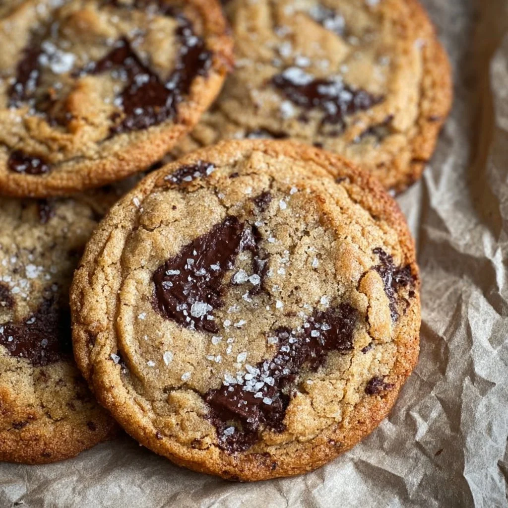 Delicious NYC thin and gooey cookies fresh from the oven