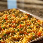 Amish Sunday Savior Casserole served in a baking dish