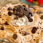 Delicious Buckeye Dip made with chocolate and peanut butter for parties