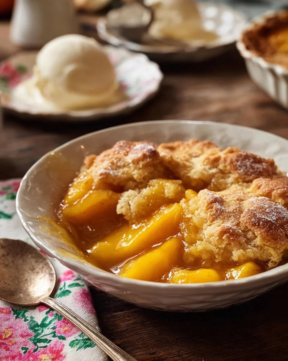 Church Potluck Peach Dump Cake