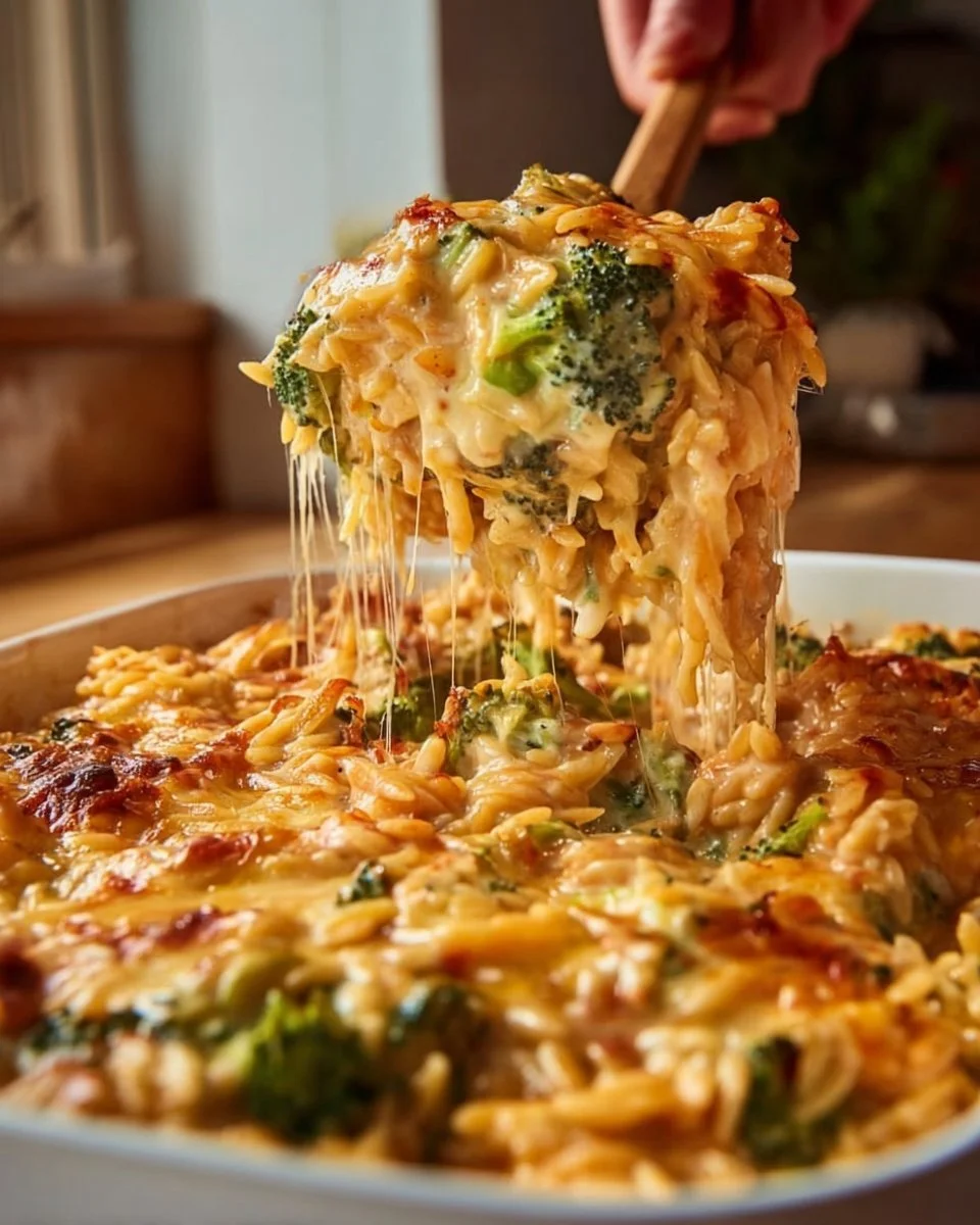 Delicious Dump & Bake Marry Me Orzo Bake recipe ready to serve.