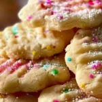 Delicious Easter Shortbread Cookies decorated with colorful icing