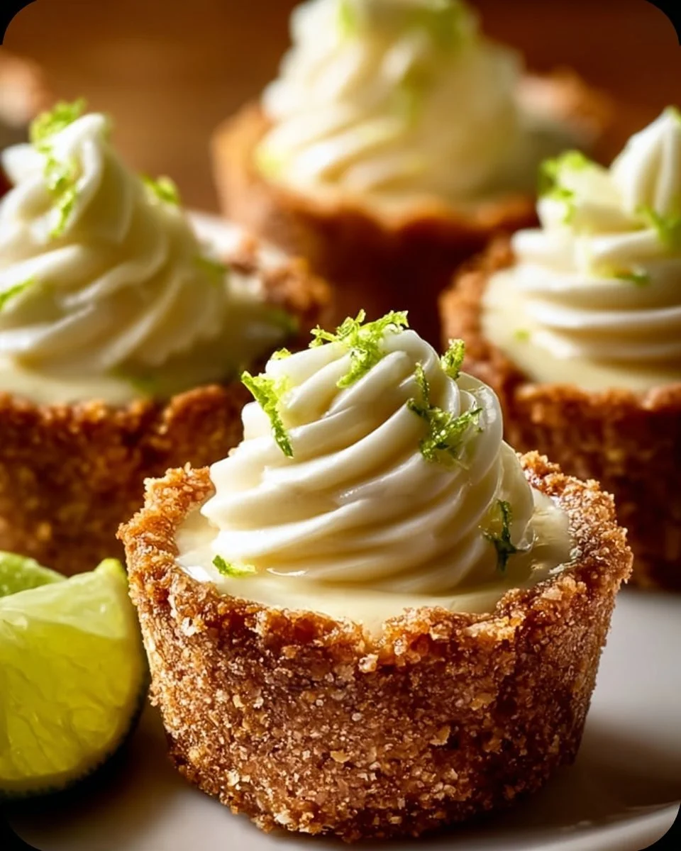 Heavenly No-Bake Mini Key Lime Pies