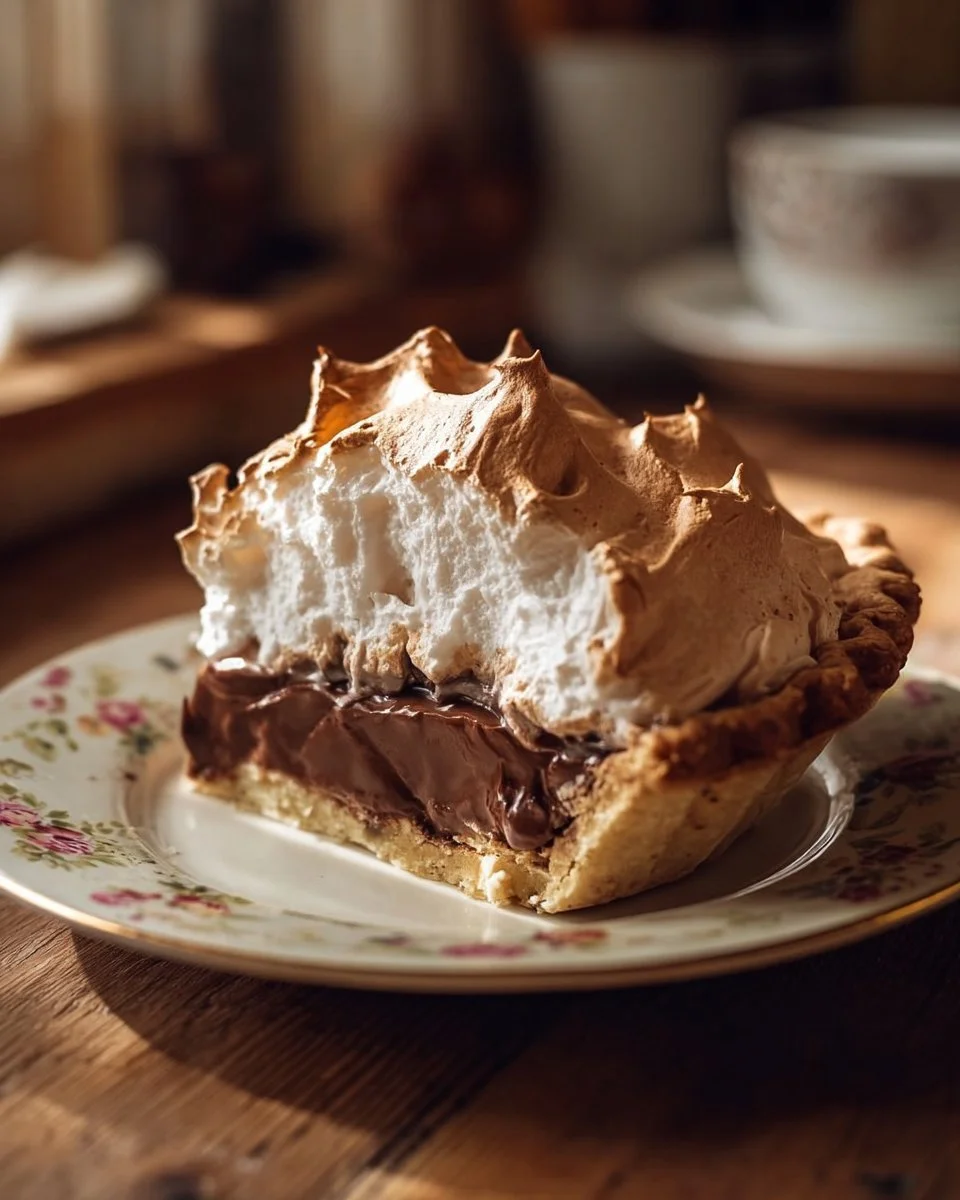 Old Fashioned Chocolate Meringue Pie