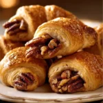 Delicious pecan pie crescents with a sweet filling and flaky pastry