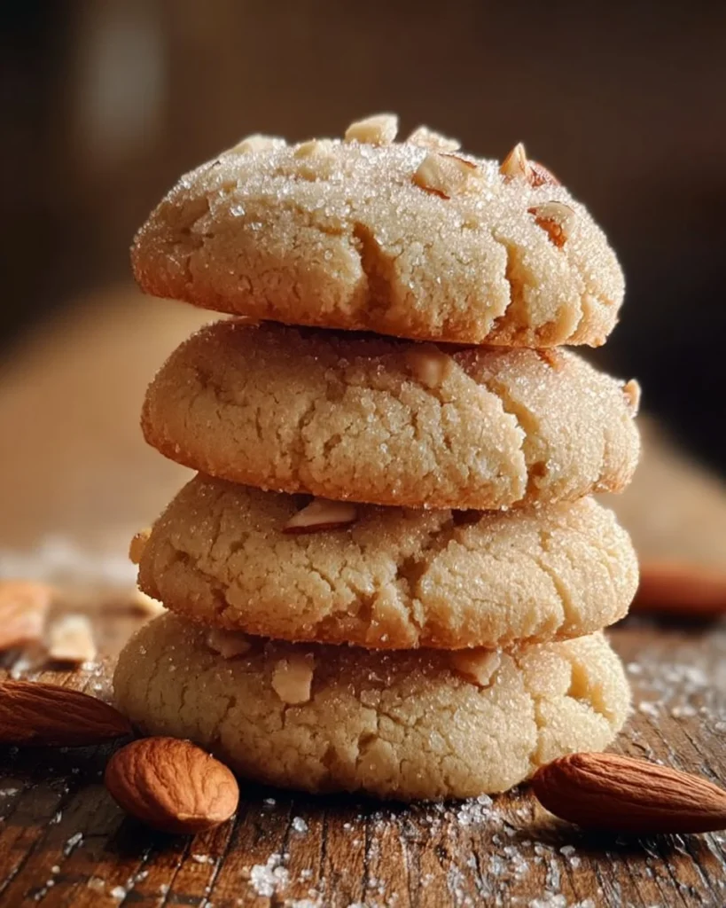 Soft almond cream cookies with a delightful texture and flavor