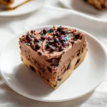 Delicious Chocolate Chip Cookie Cake with chocolate chips and a golden crust