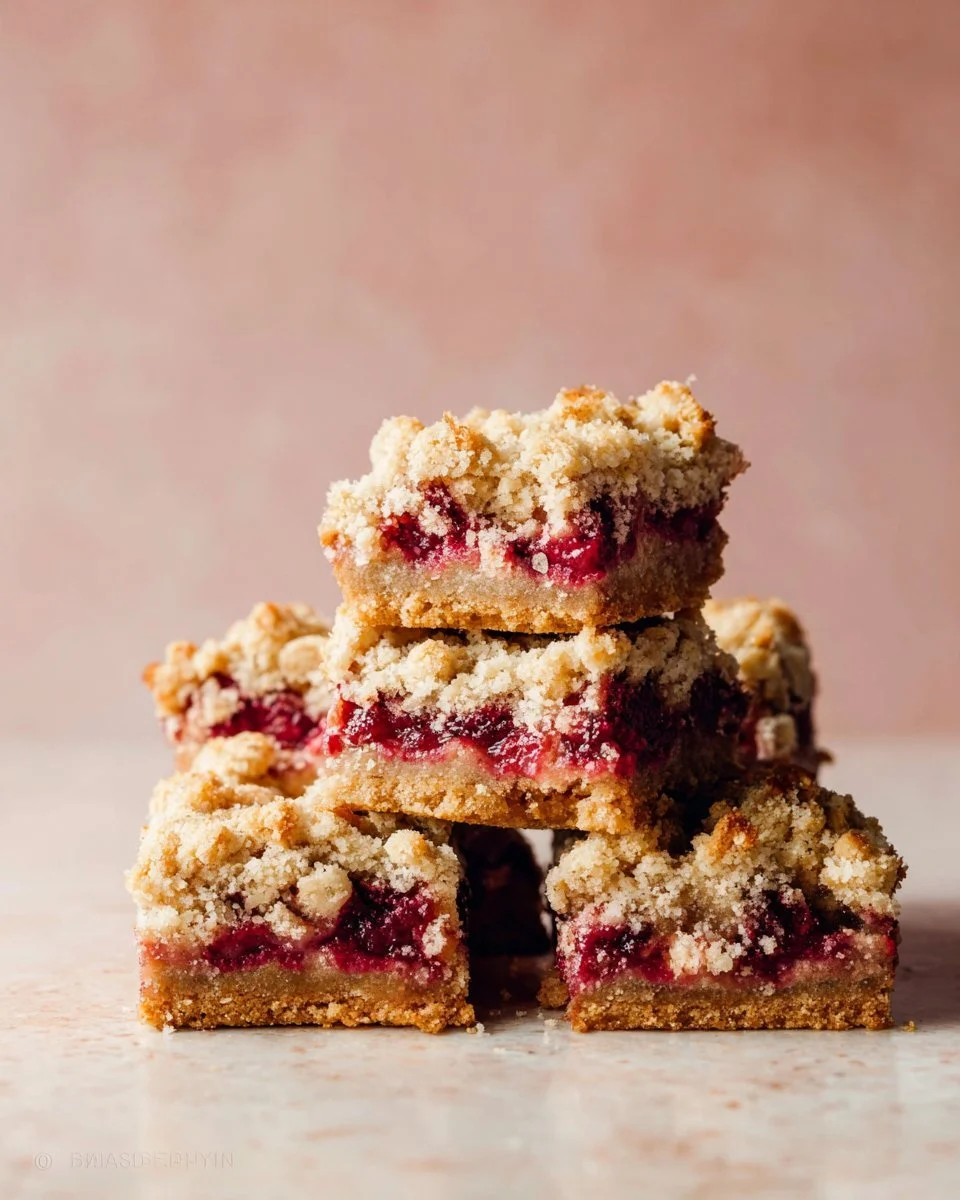 Delicious homemade cranberry bars with a sweet crust and vibrant cranberry filling.