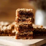Homemade Fig Oat Bars with oats and figs for a healthy snack