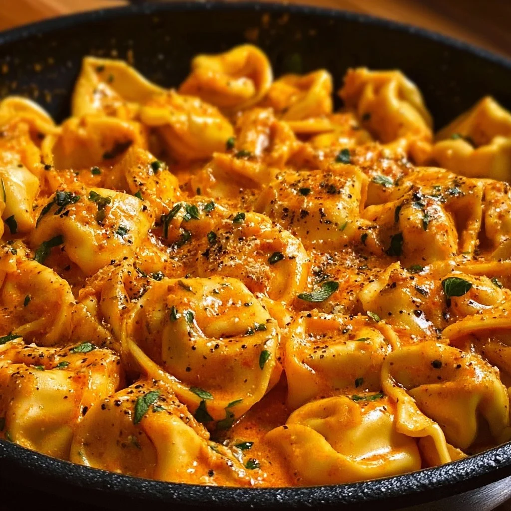 One-Pot Spicy Garlic Butter Chicken Tortellini