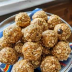 Delicious homemade peanut butter balls on a plate