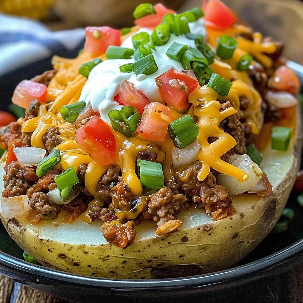 Taco Loaded Baked Potatoes